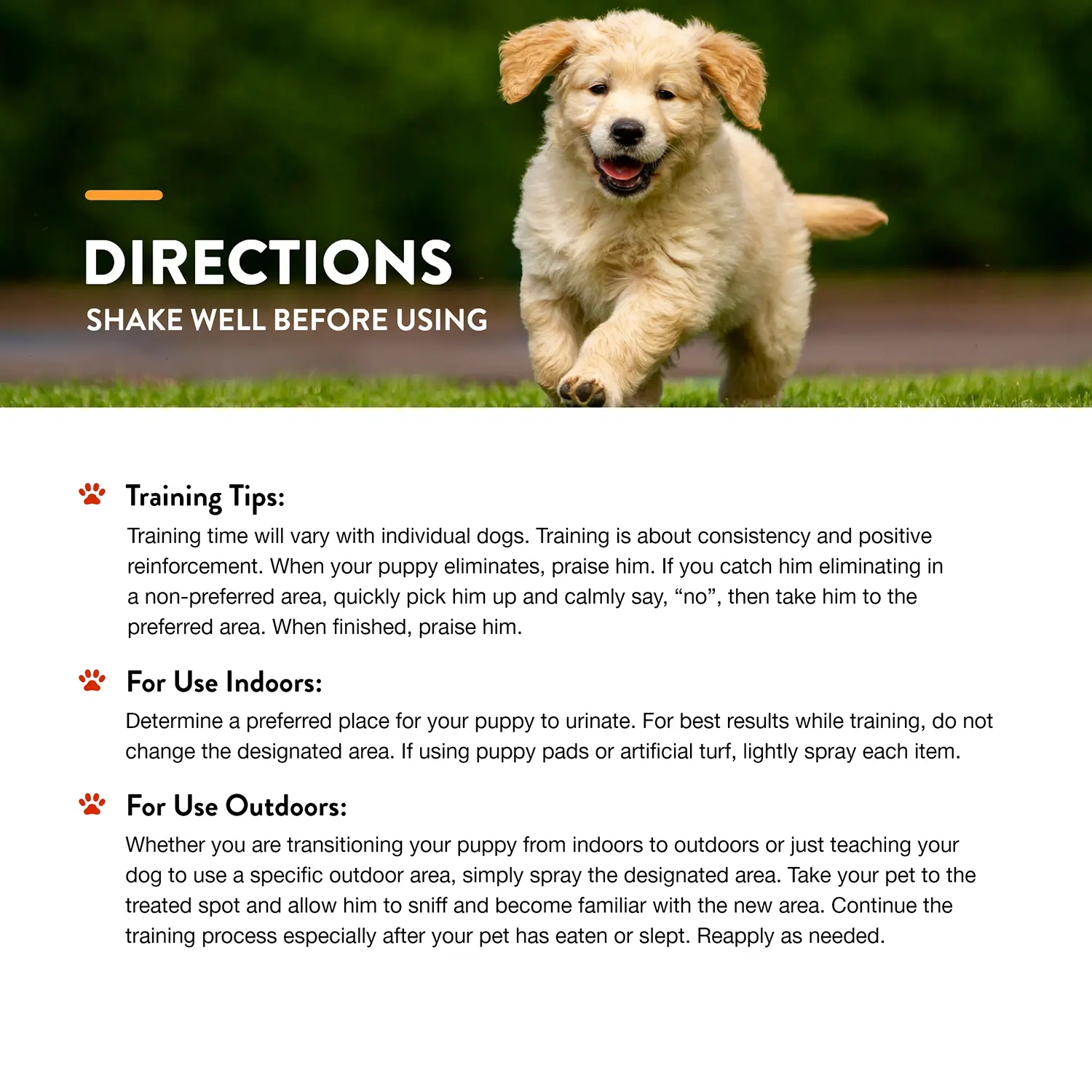 NaturVet Potty Here Training Aid Spray for Puppies 8-oz - Image 7