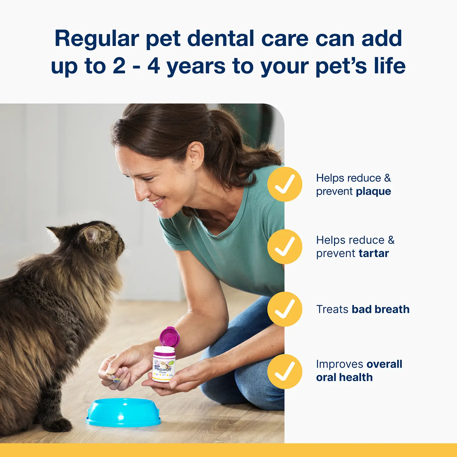 NaturVet Proden PlaqueOff Powder for Cats 40g - Image 6