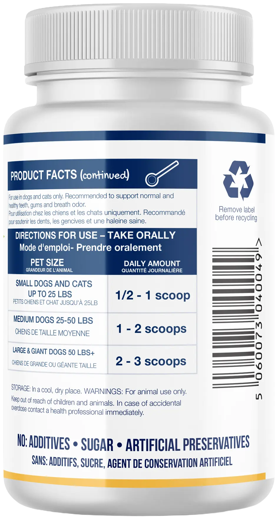 NaturVet Proden PlaqueOff Powder for Dogs 60g - Image 2