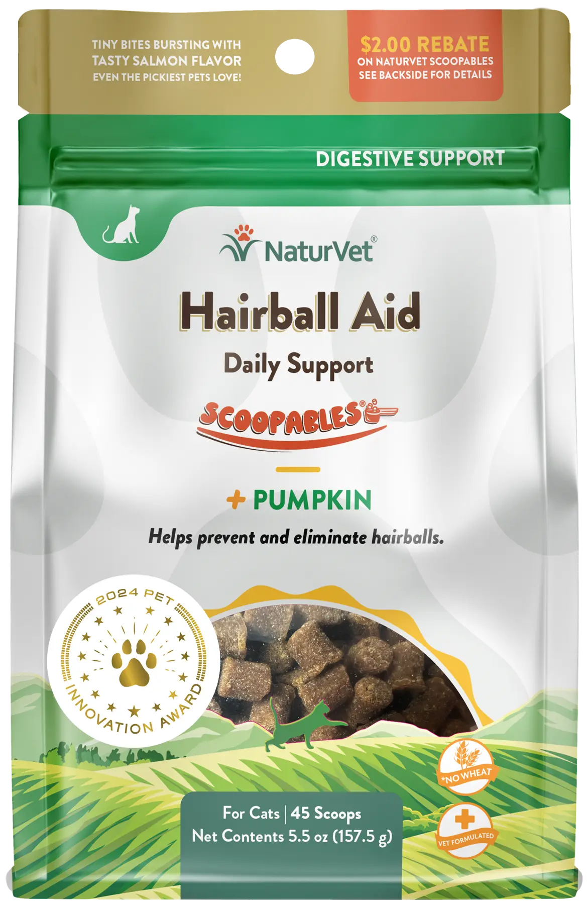 NaturVet Scoopables Hairball Aid for Cats 5.5-oz