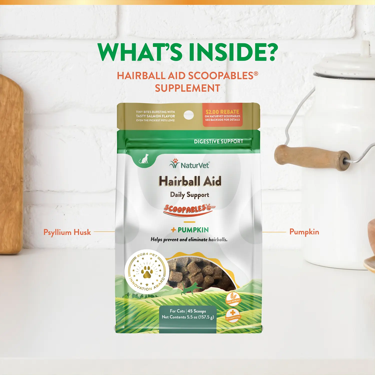 NaturVet Scoopables Hairball Aid for Cats 5.5-oz - Image 6
