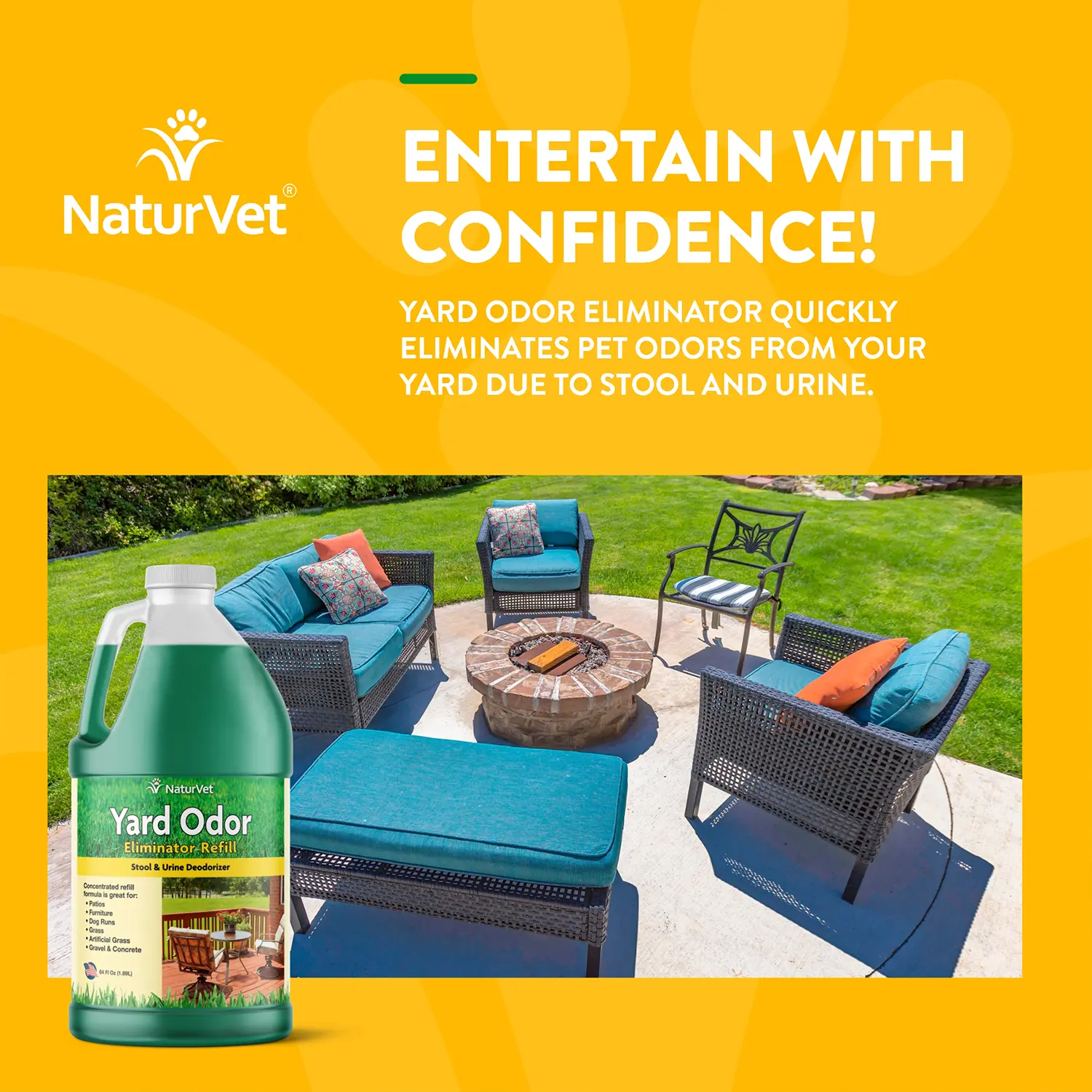 NaturVet Yard Odor Eliminator Refill 64-oz - Image 3