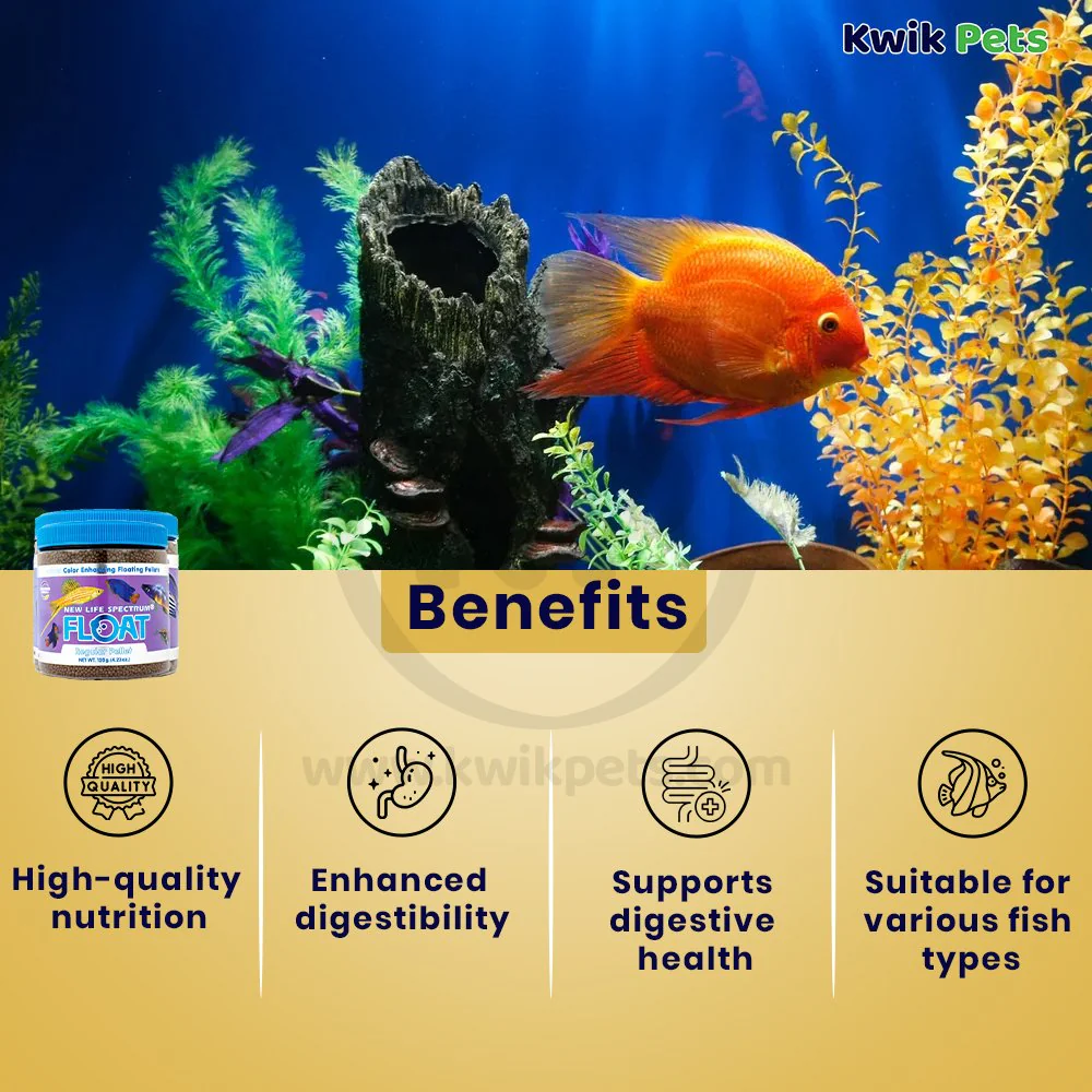 New Life Spectrum Float Pellets Fish Food Regular 4.23-oz - Image 3