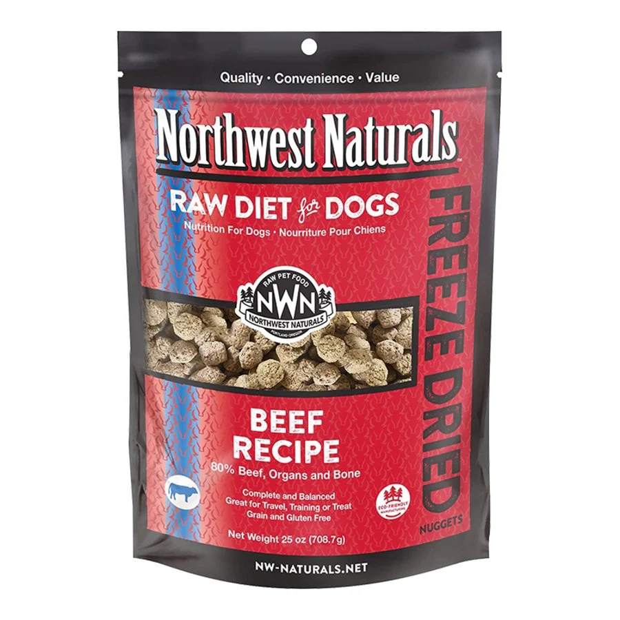 Northwest Naturals Freeze Dried Raw Diet Dog Food Beef Recipe 25-oz