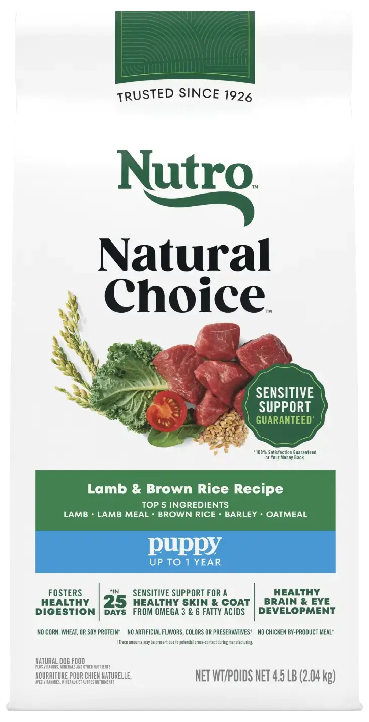 Nutro Natural Choice Lamb & Brown Rice Puppy Dry Food 4.5-lb