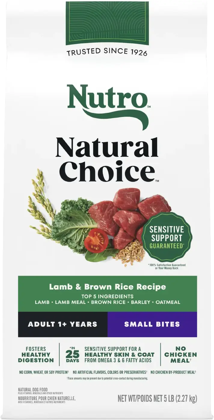 Nutro Natural Choice Lamb & Brown Rice Small Bites Adult Dry Dog Food 5-lb