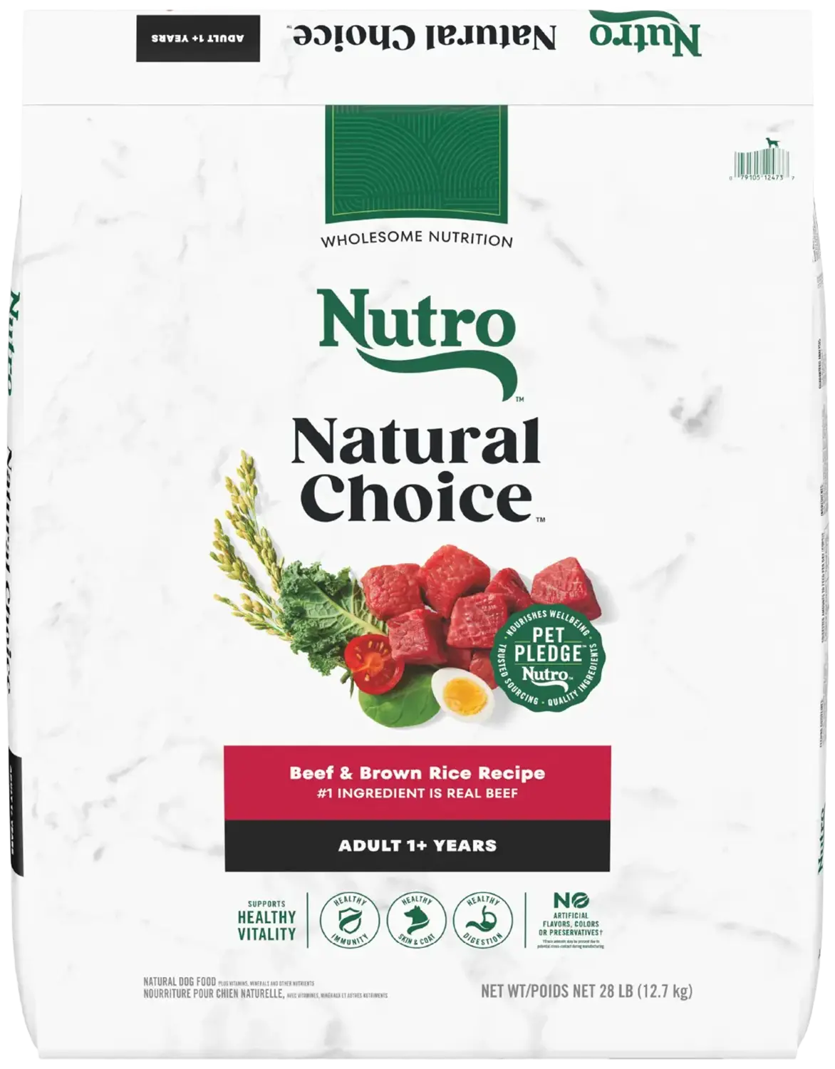 Nutro Natural Choice Beef & Brown Rice Adult Dry Dog Food 28-lb