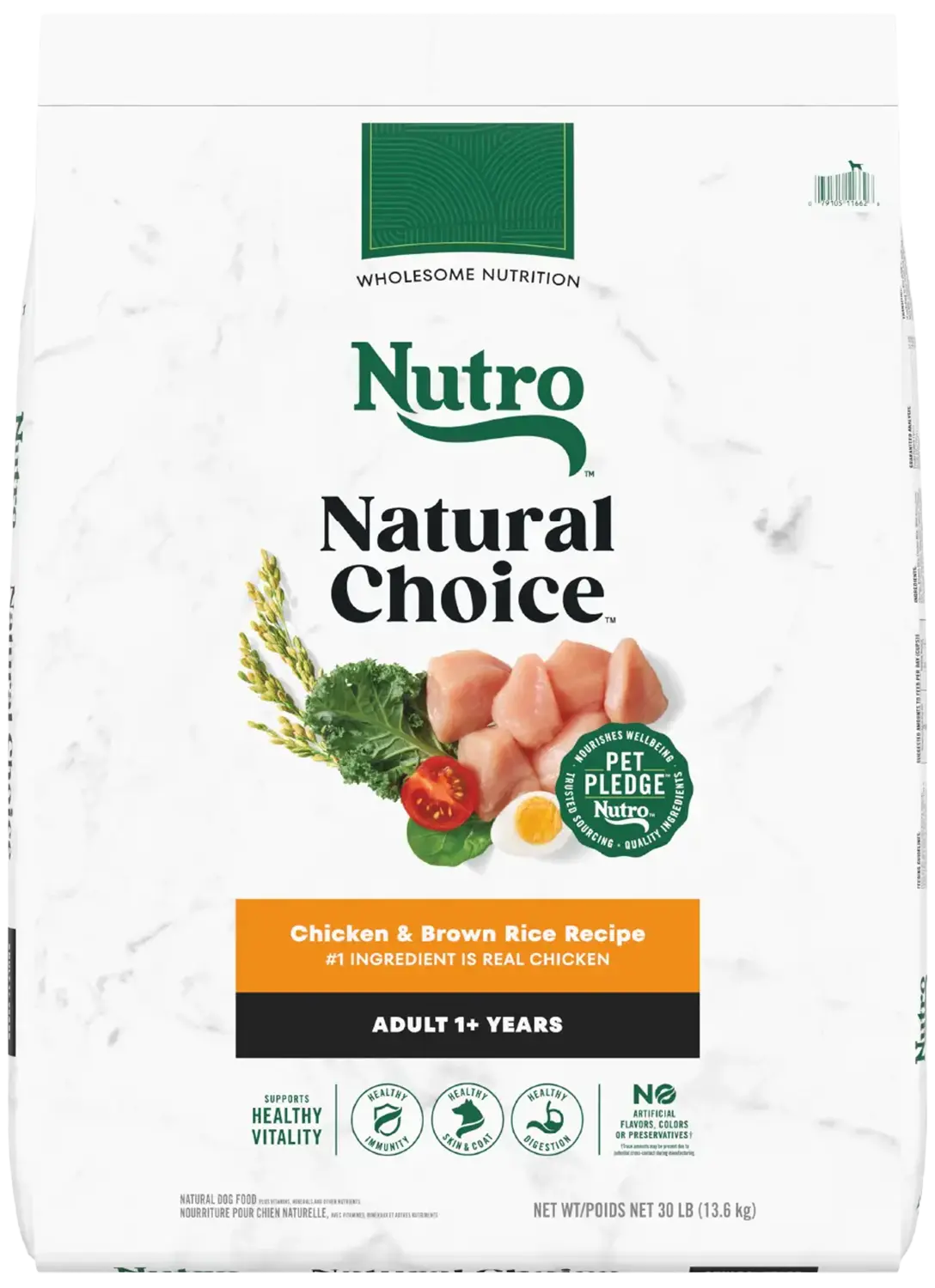 Nutro Natural Choice Chicken & Brown Rice Adult Dry Dog Food 30-lb