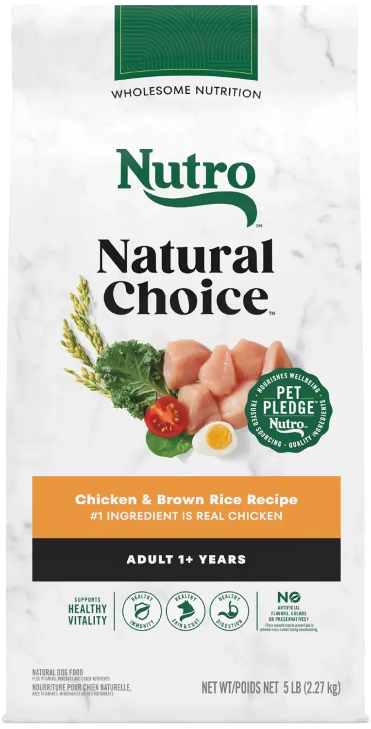 Nutro Natural Choice Chicken & Brown Rice Adult Dry Dog Food 5-lb