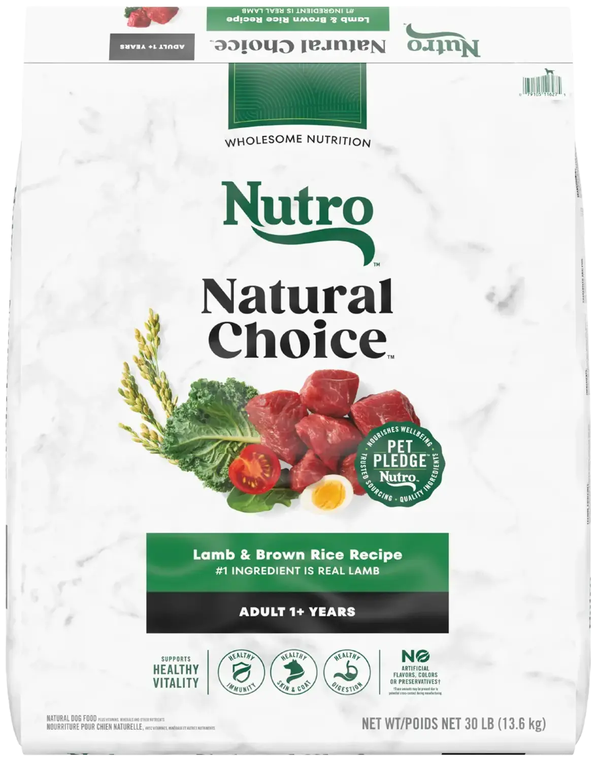Nutro Natural Choice Lamb & Brown Rice Adult Dry Dog Food 30-lb