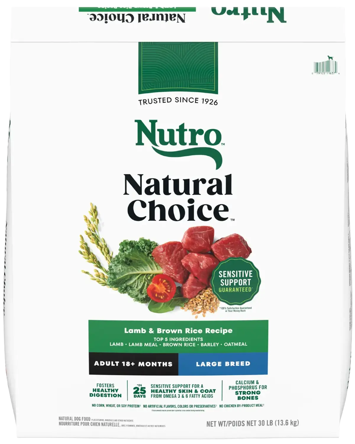 Nutro Natural Choice Lamb & Brown Rice Large Breed Adult Dry Dog Food 30-lb