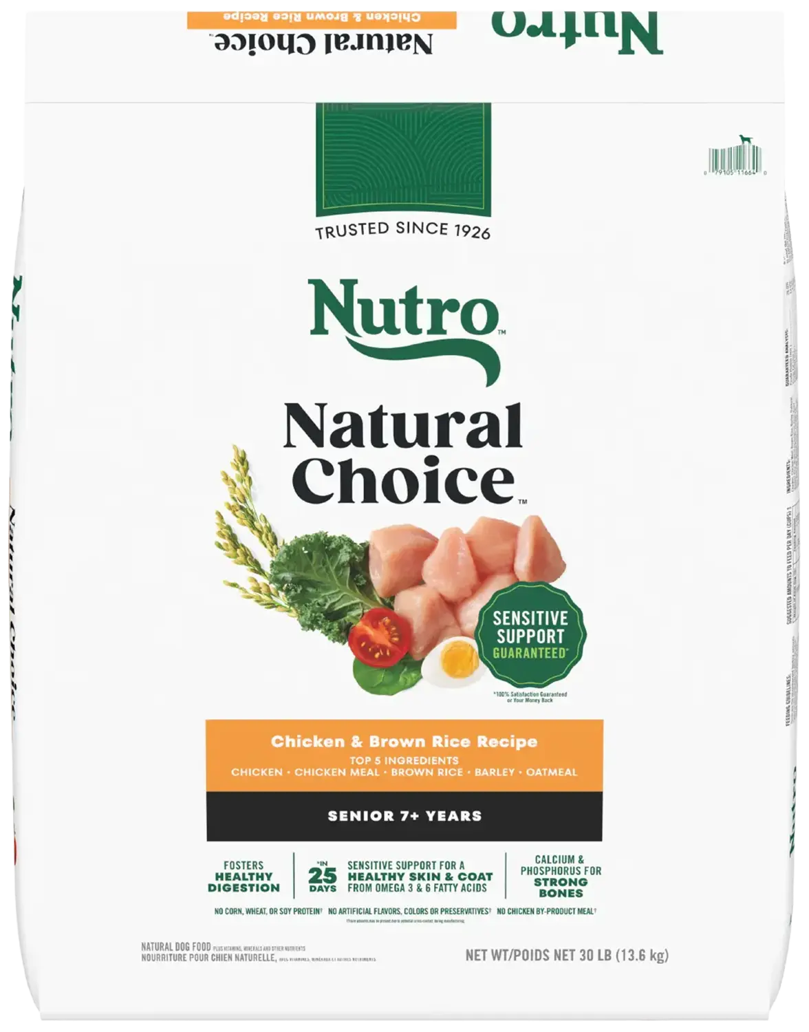 Nutro Natural Choice Chicken & Brown Rice Senior Dry Food 30-lb