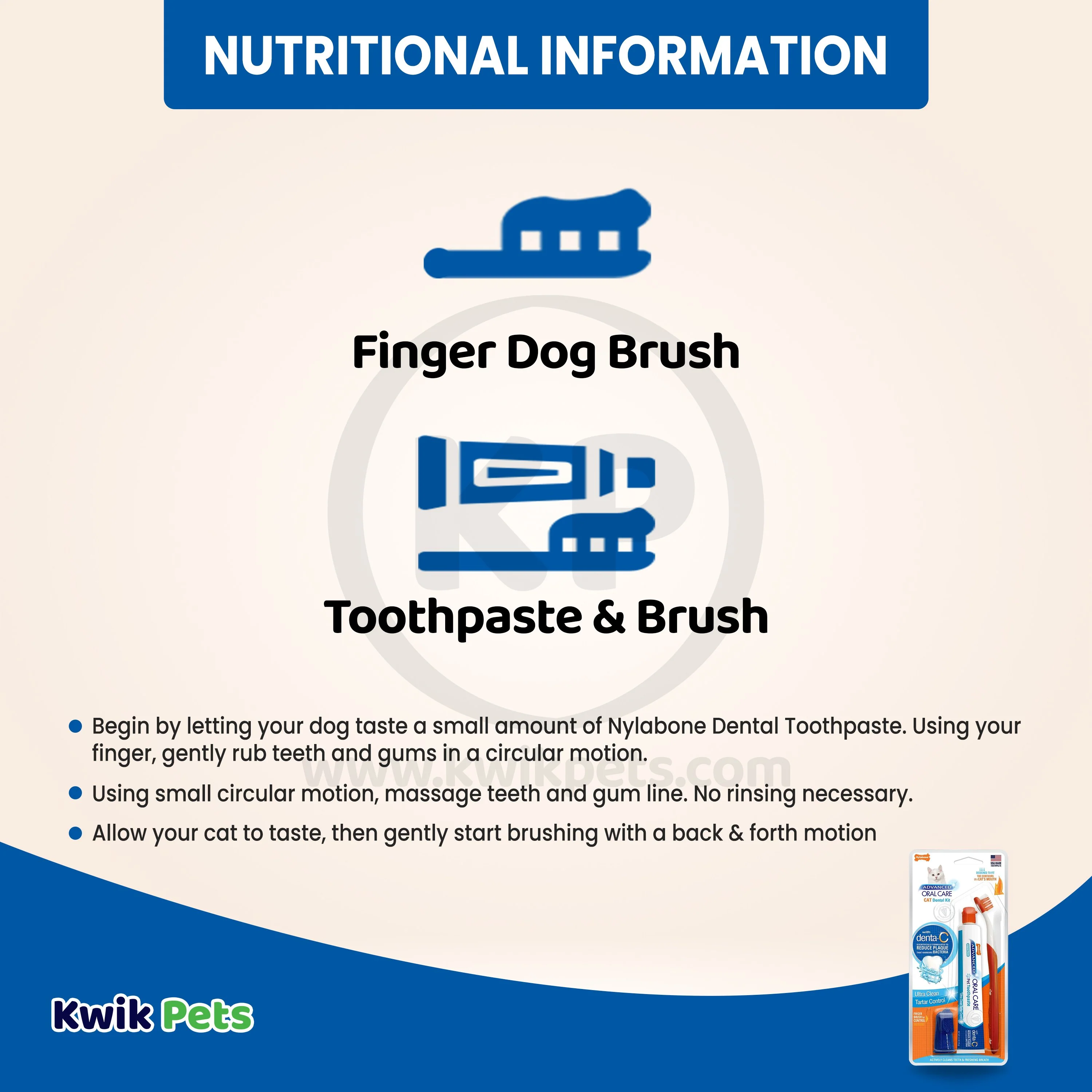 Nylabone Advanced Oral Care Cat Dental Kit Original 2.5-oz 3 Count - Image 5
