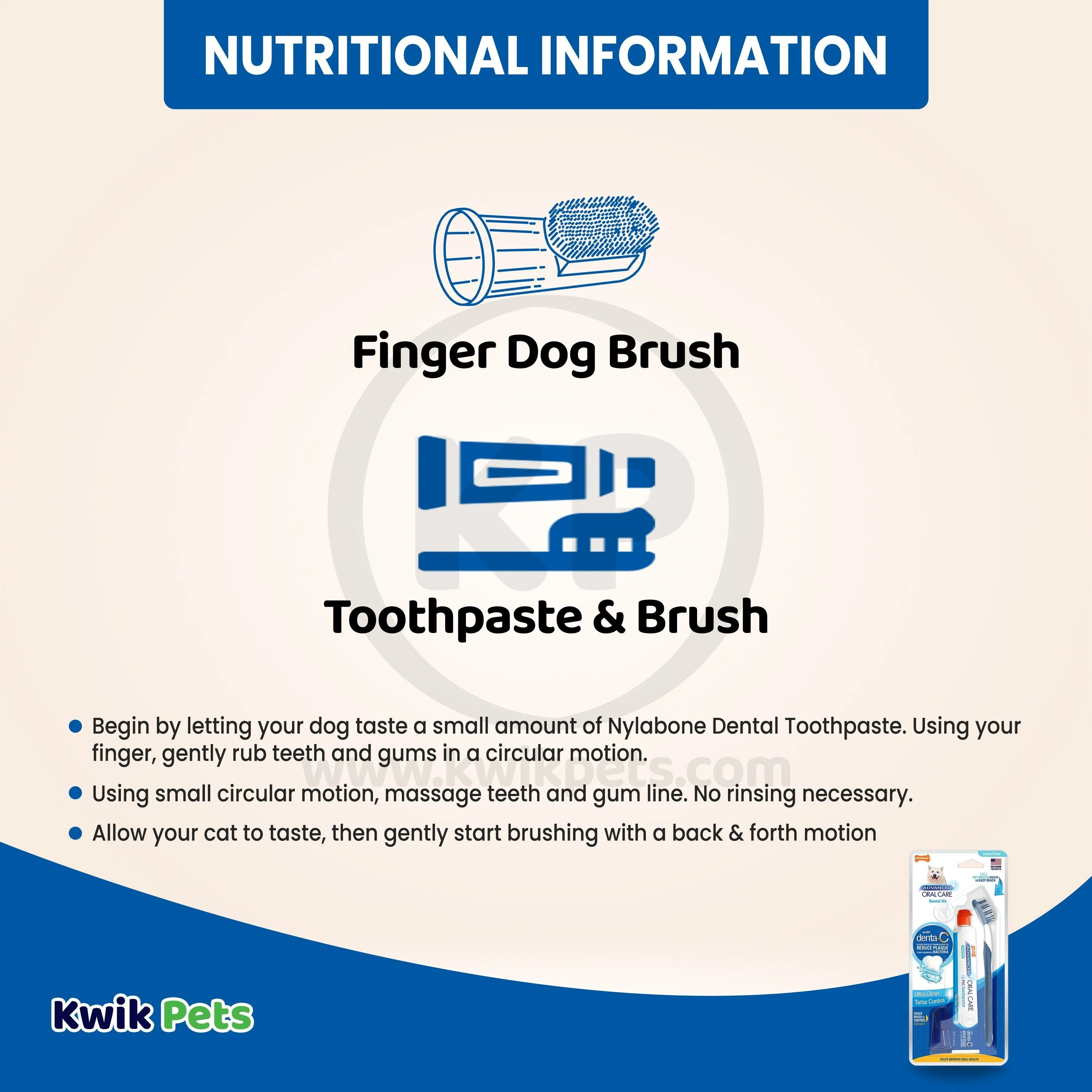 Nylabone Advanced Oral Care Dog Dental Kit Original 2.5-oz 3 Count - Image 5