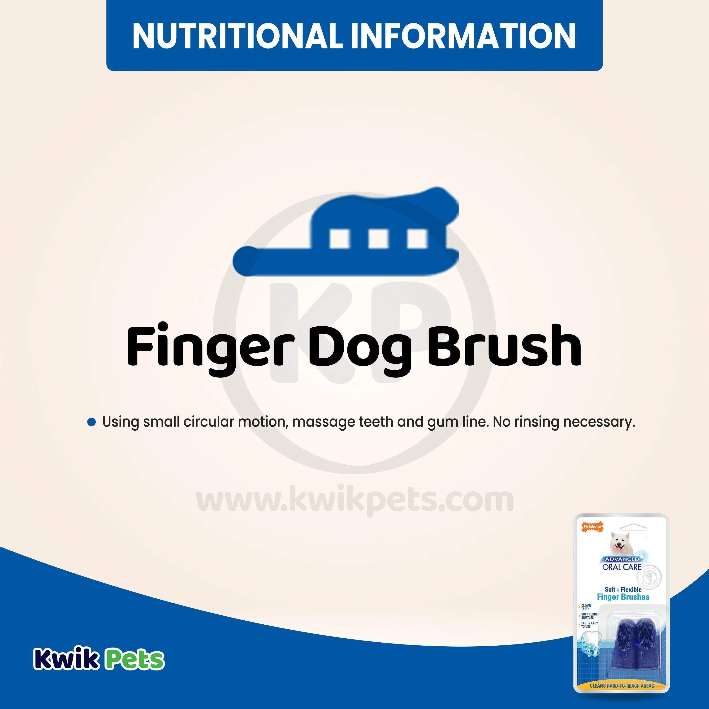 Nylabone Advanced Oral Care Dog Finger Brush 2 Count - Image 5