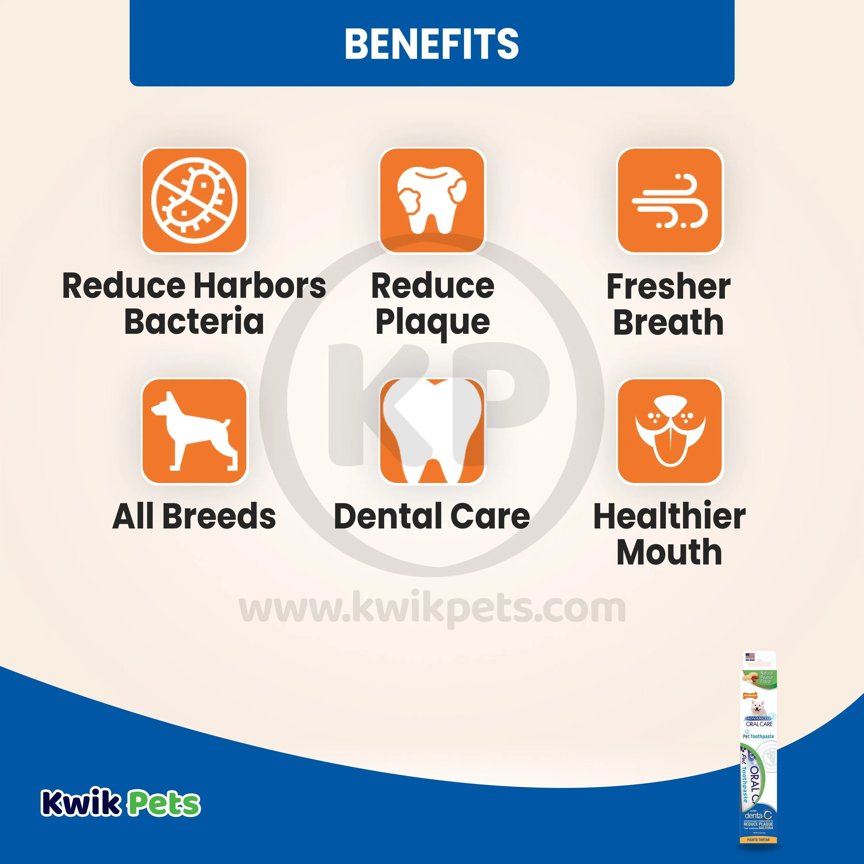 Nylabone Advanced Oral Care Tartar Control Dog Toothpaste Original 2.5-oz - Image 4