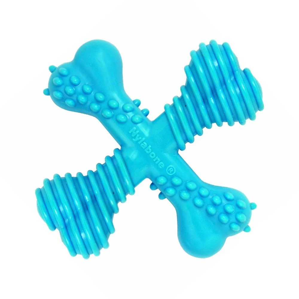 Nylabone Comfort Hold X Bone Power Chew Durable Dog Toy Beef Small/Regular - Up To 25 Ibs - Image 5