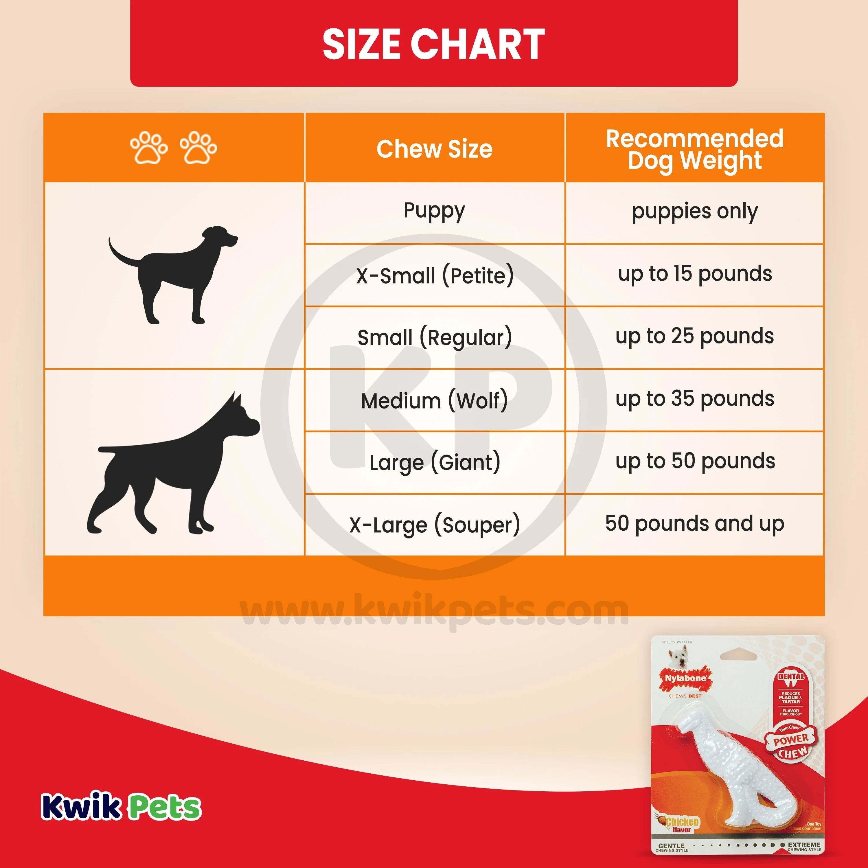 Nylabone Power Chew Dental Dinosaur Dog Toy Chicken White Small/Regular - Up To 25 Ibs - Image 5