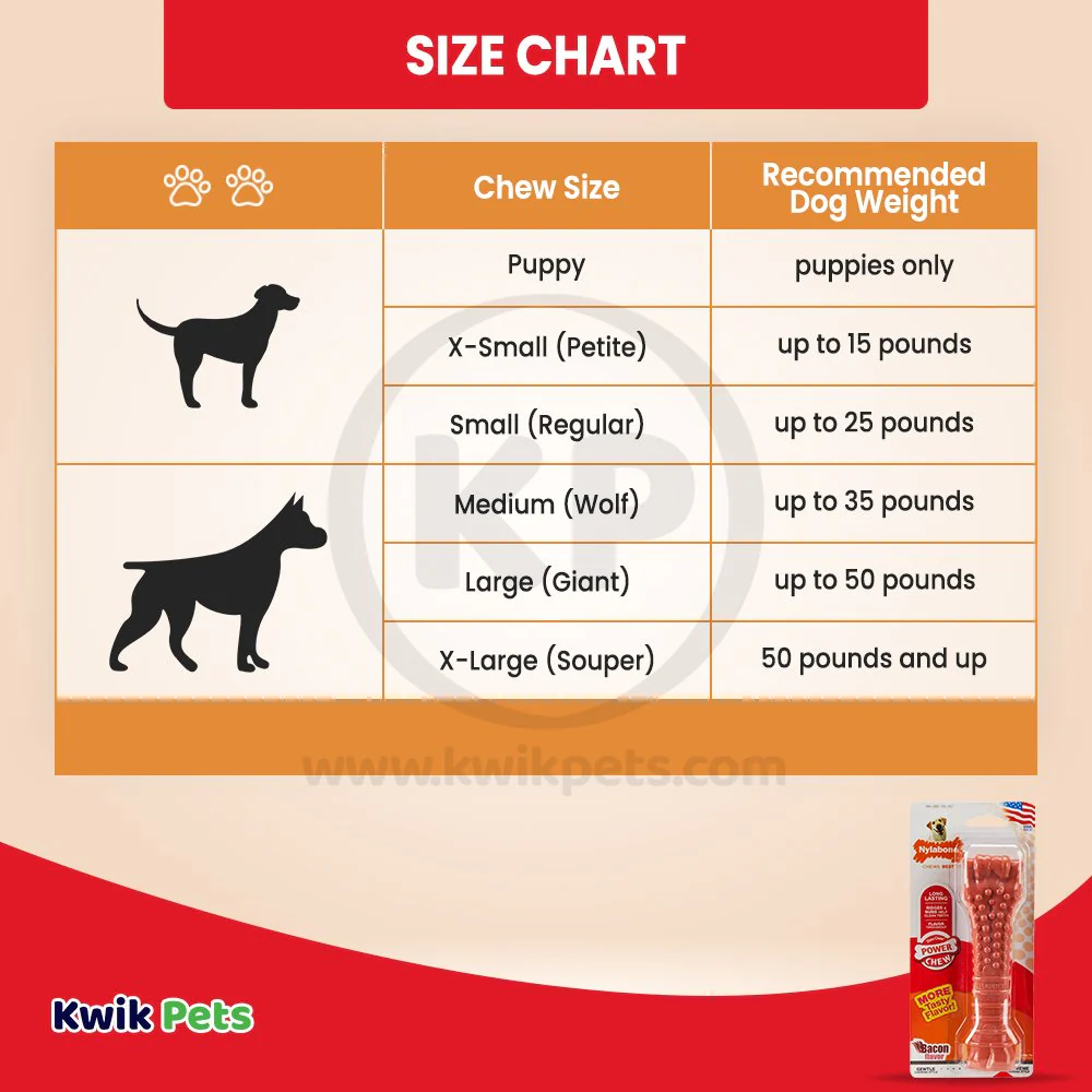 Nylabone Power Chew Dog Toy Bacon XL/Souper - 50+ lbs - Image 5
