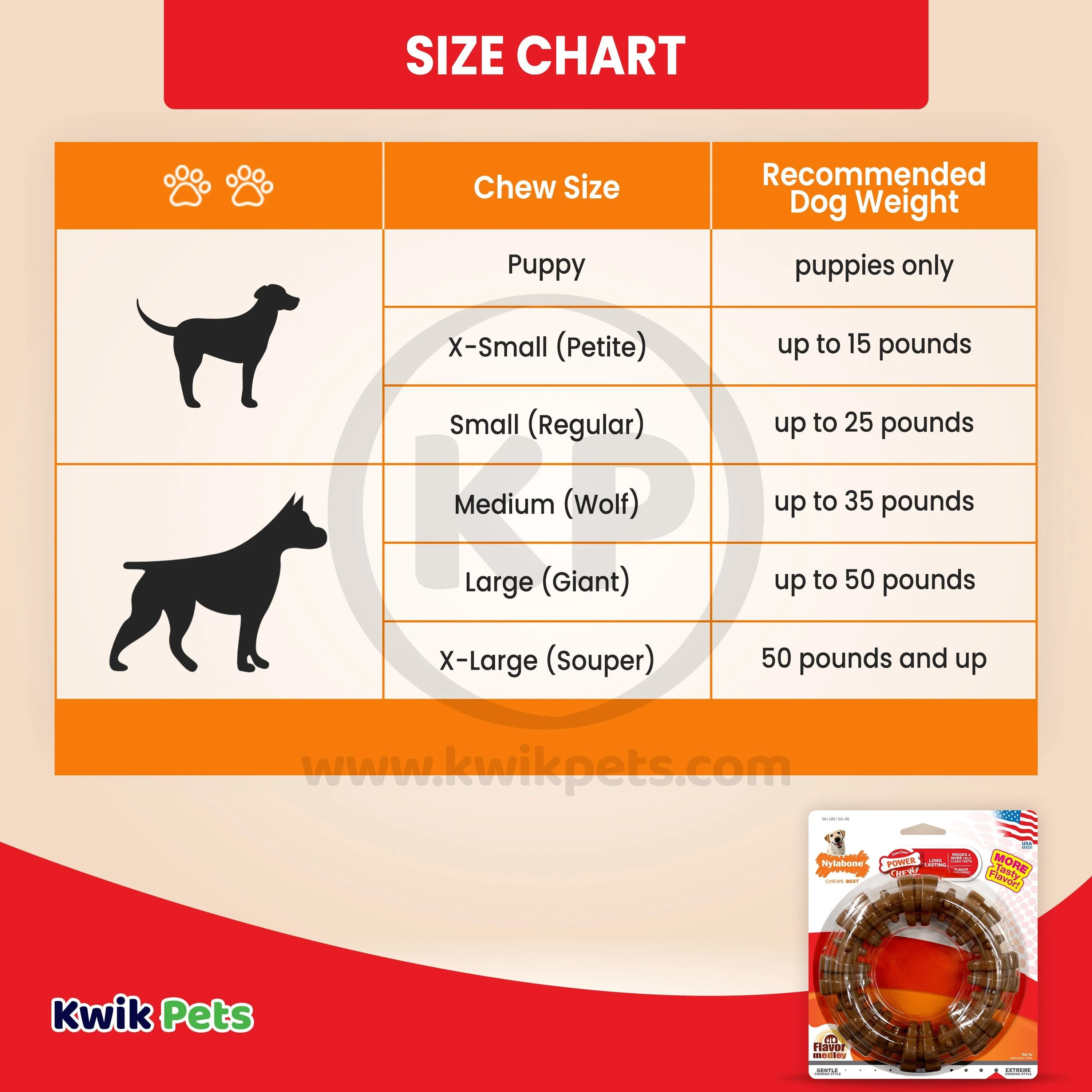Nylabone Power Chew Textured Ring Dog Toy Medley Flavor XL/Souper - 50+ lbs - Image 5