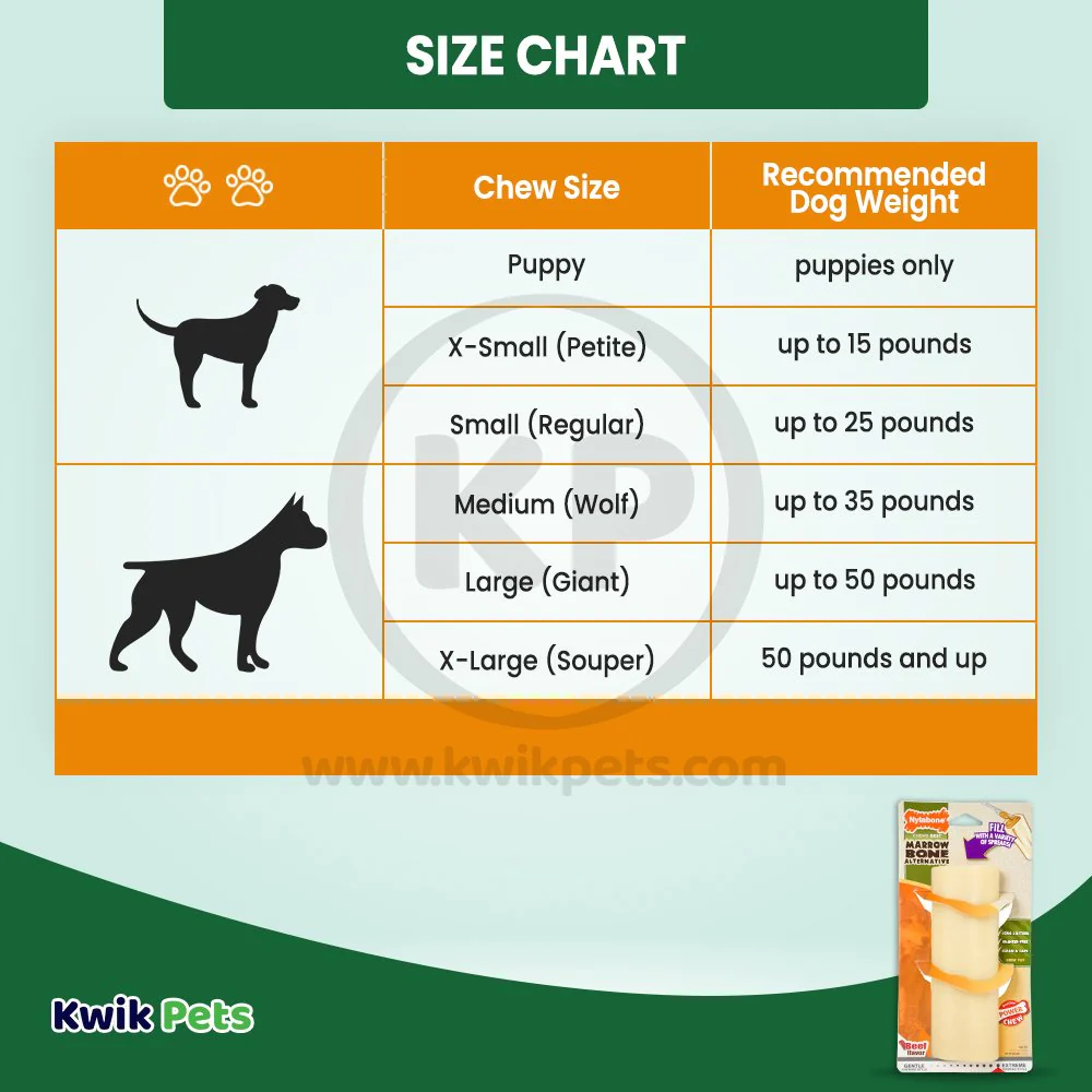 Nylabone Power Chew Giant Marrow Bone Alternative Dog Toy Beef Large/Giant - Up To 50 lbs - Image 5