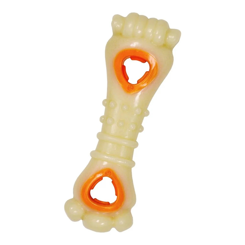 Nylabone Power Chew Knuckle Bone & Pop-In Treat Dog Toy Combo Chicken Medium/Wolf - Up To 35 lbs - Image 6