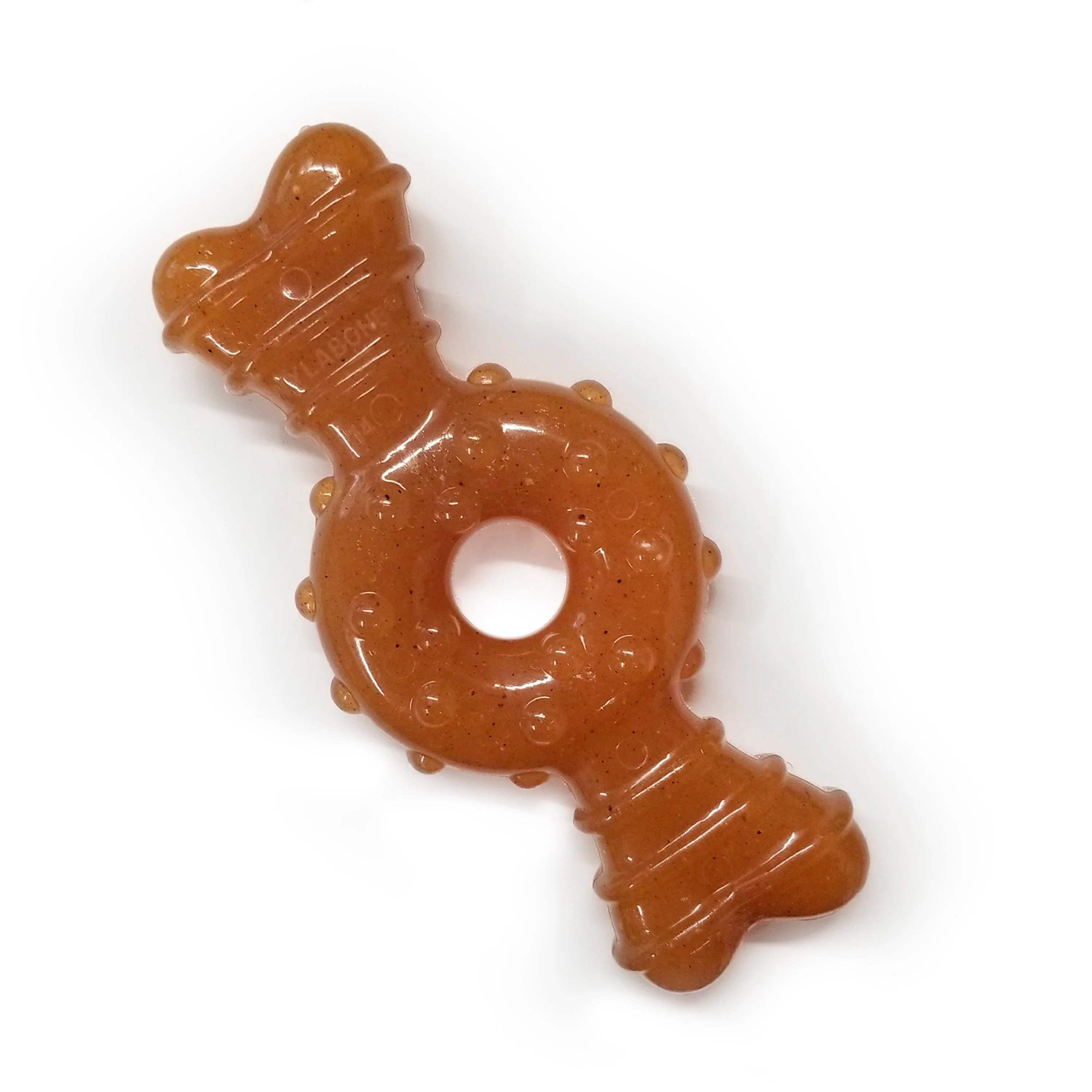Nylabone Puppy Chew Ring Bone Teething Toy Chicken Medium/Wolf - Up To 35 lbs - Image 6