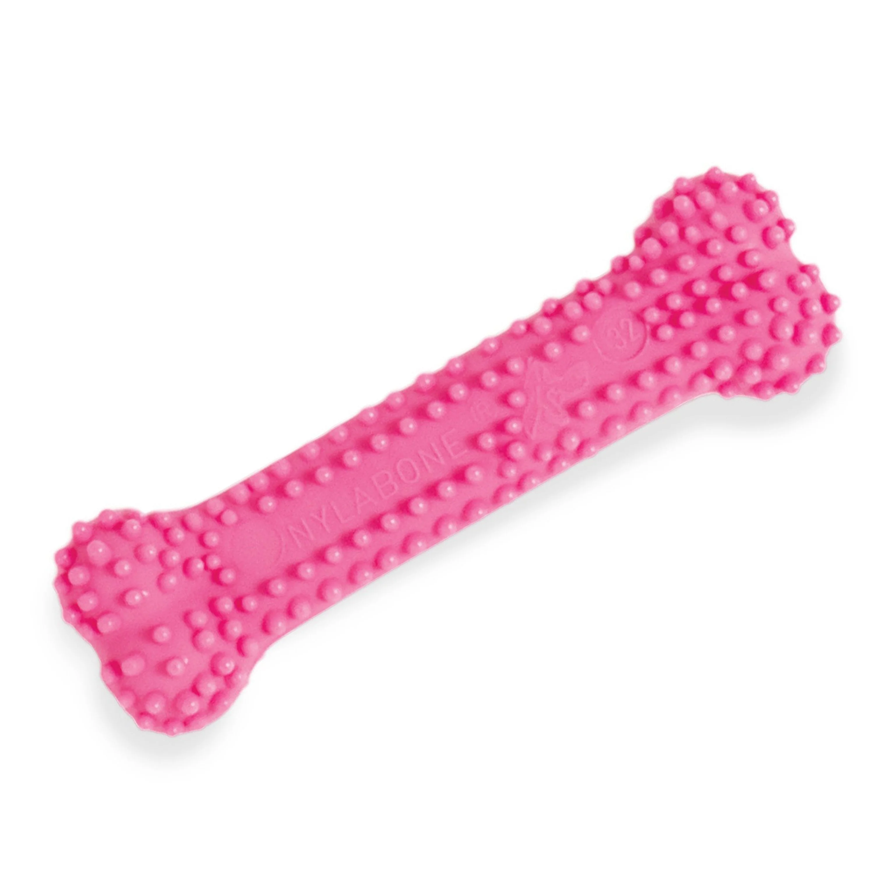 Nylabone Puppy Teething & Soothing Flexible Chew Toy Chicken Flavor Pink XS/Petite - Up To 15 lbs - Image 6