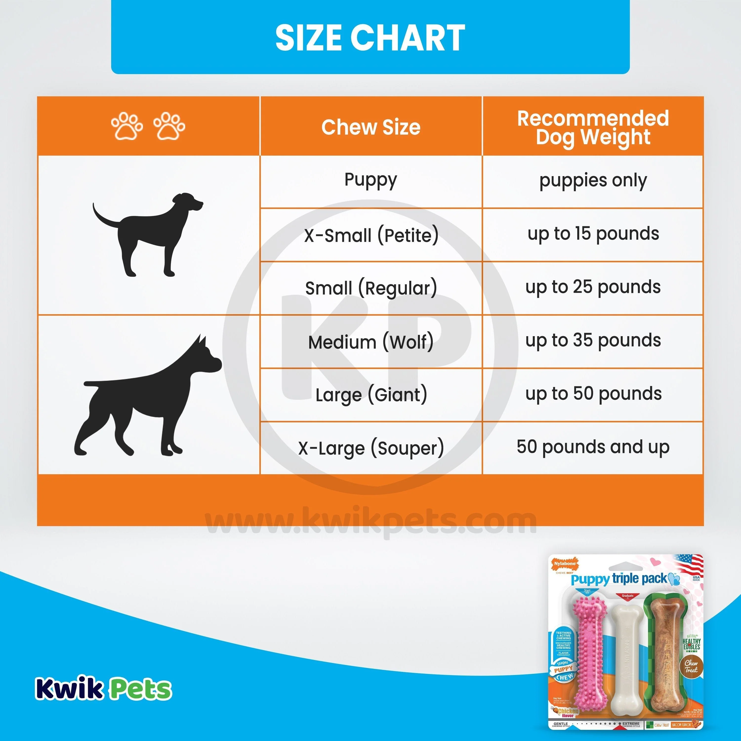 Nylabone Puppy Chew Toy & Treat Variety Triple Pack Chicken Starter Kit Small/Regular - Up To 25 Ibs 3 Count - Image 4