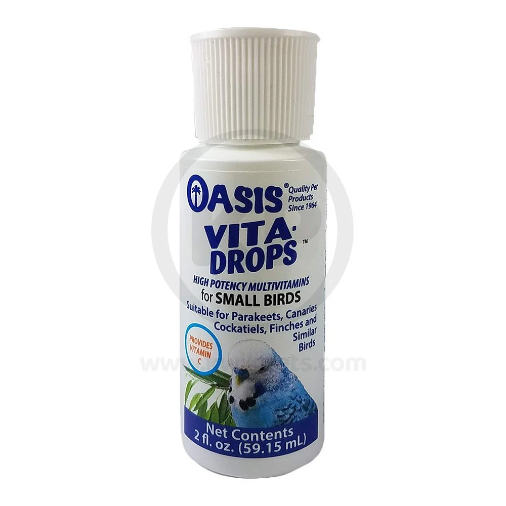 Oasis Vita Drops Multivitamin Supplement for Small Birds 2-oz - Image 5