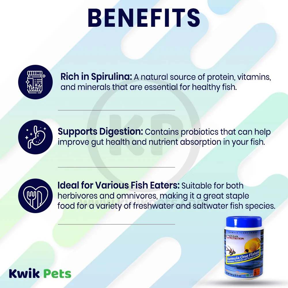 Ocean Nutrition Formula One Flakes Fish Food 5.5-oz - Image 3