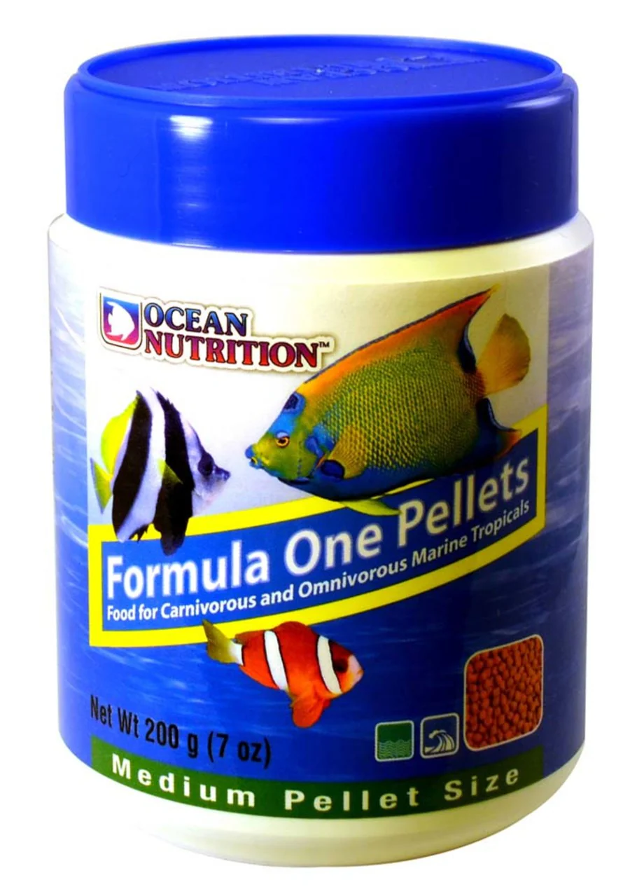 Ocean Nutrition Formula One Marine Pellets Fish Food Medium 3.5-oz