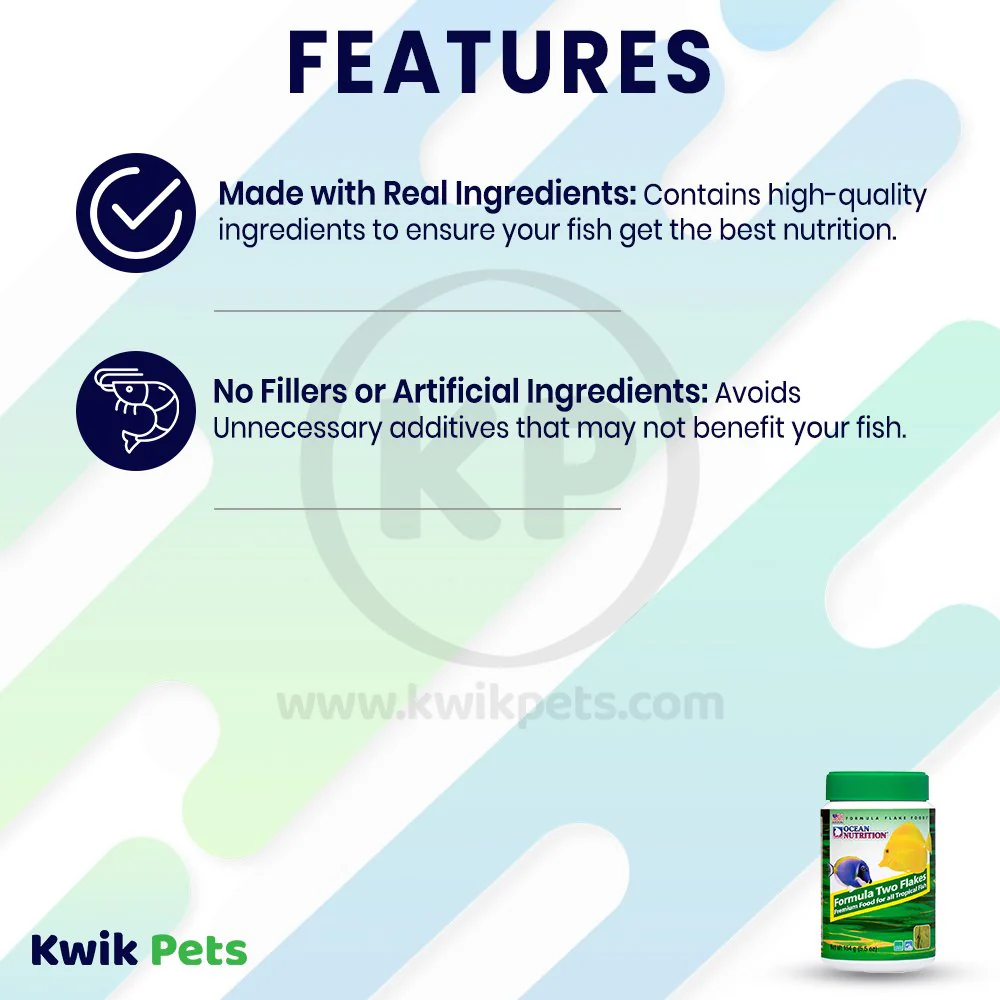 Ocean Nutrition Formula Two Flakes Fish Food 5.5-oz - Image 3