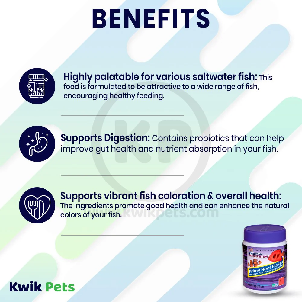 Ocean Nutrition Prime Reef Flakes Fish Food 2.5-oz - Image 4