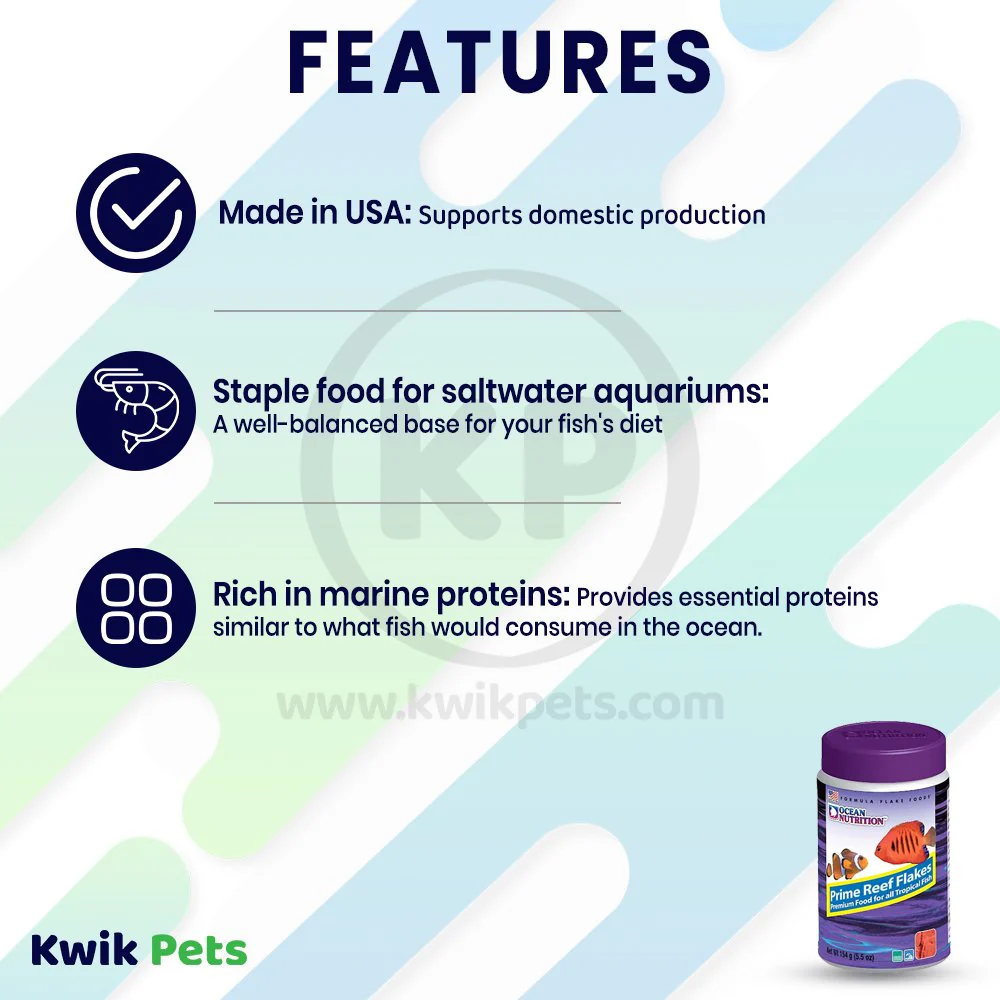 Ocean Nutrition Prime Reef Flakes Fish Food 5.5-oz - Image 3