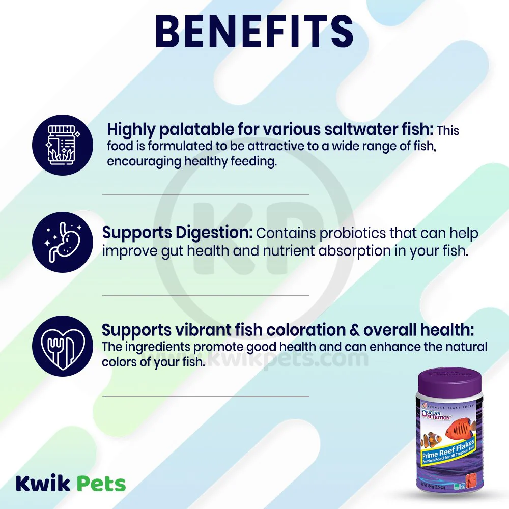 Ocean Nutrition Prime Reef Flakes Fish Food 5.5-oz - Image 4