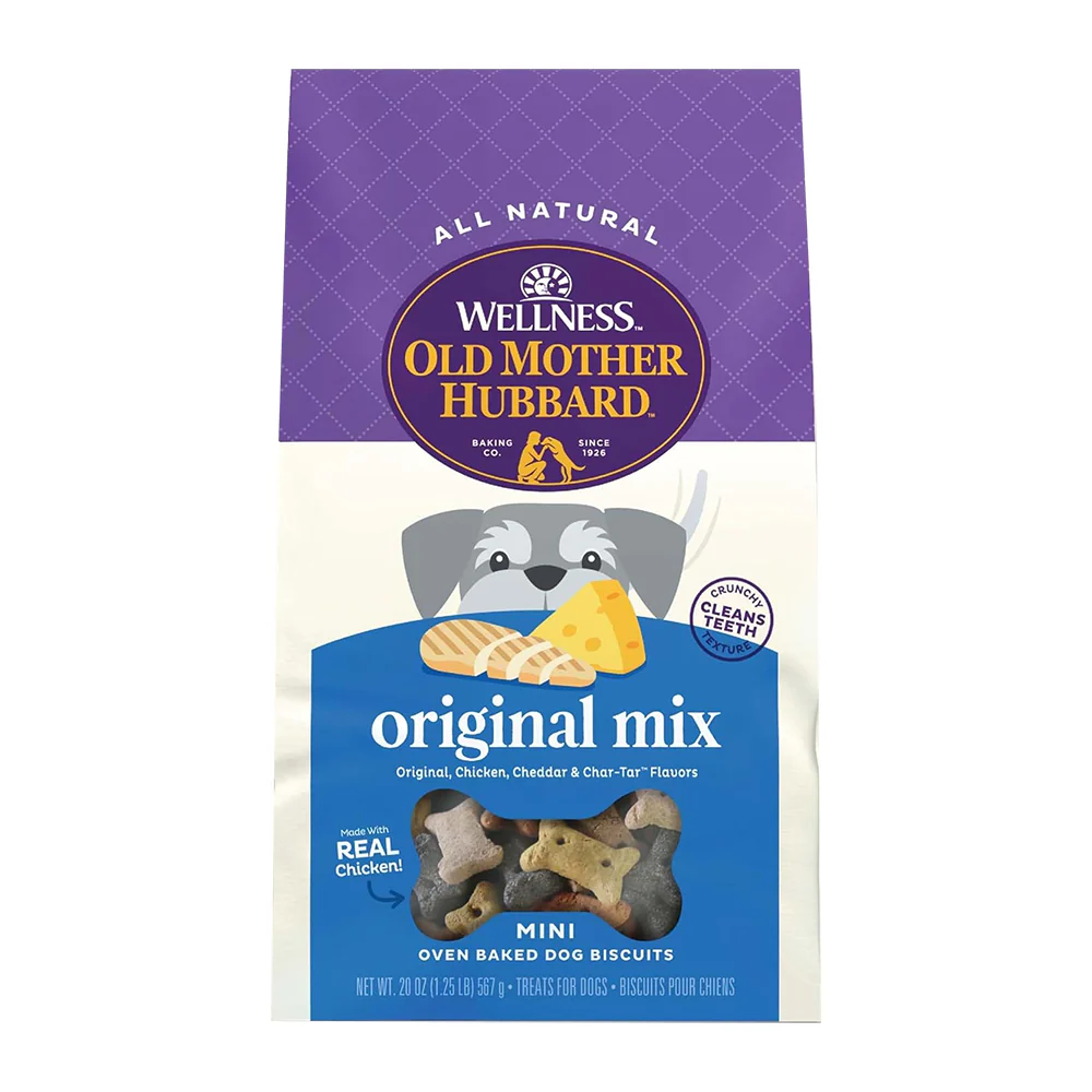 Old Mother Hubbard Classic Original Mix Oven-Baked Biscuits Dog Treats Mini 20-oz