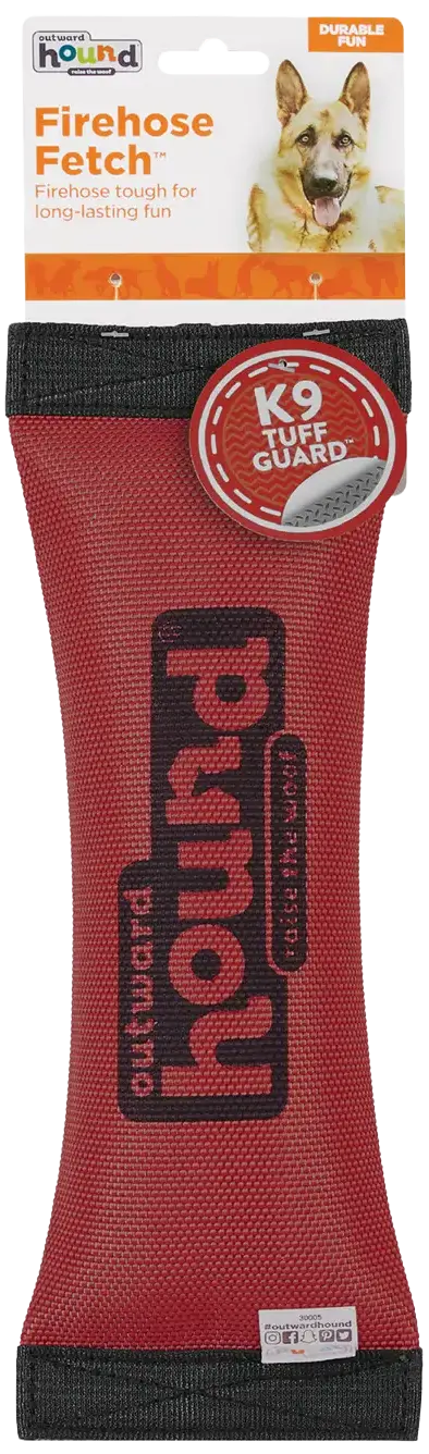 Outward Hound Firehose Squeak N Fetch Dog Toy Medium - Image 2