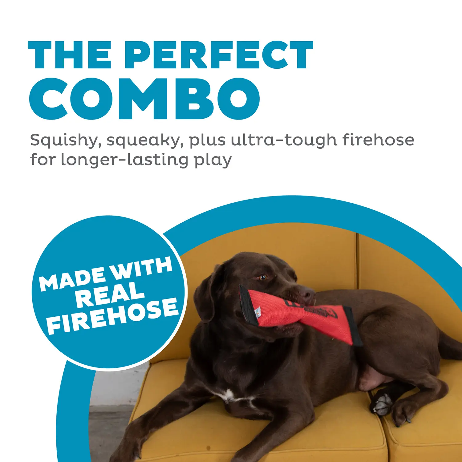 Outward Hound Firehose Squeak N Fetch Dog Toy Medium - Image 4
