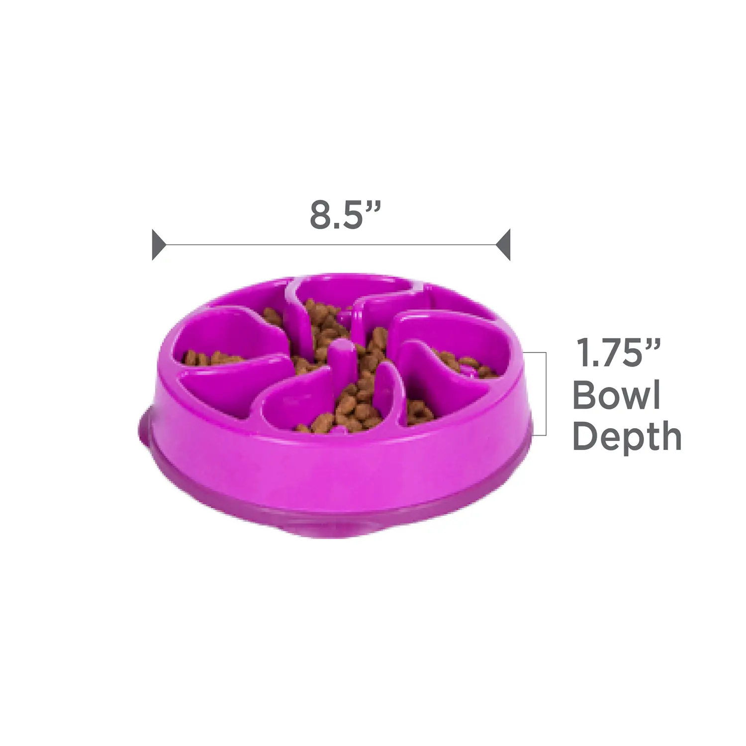 Outward Hound Fun Feeder Interactive Dog Bowl Slow Feeder Purple Small - Image 7