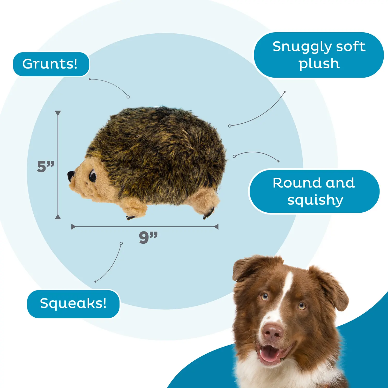 Outward Hound Hedgehog Dog Toy Medium - Image 3