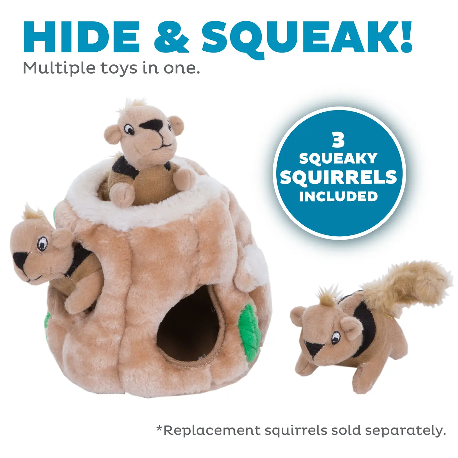 Outward Hound Hide-A-Squirrel Dog Toy Small - Image 3