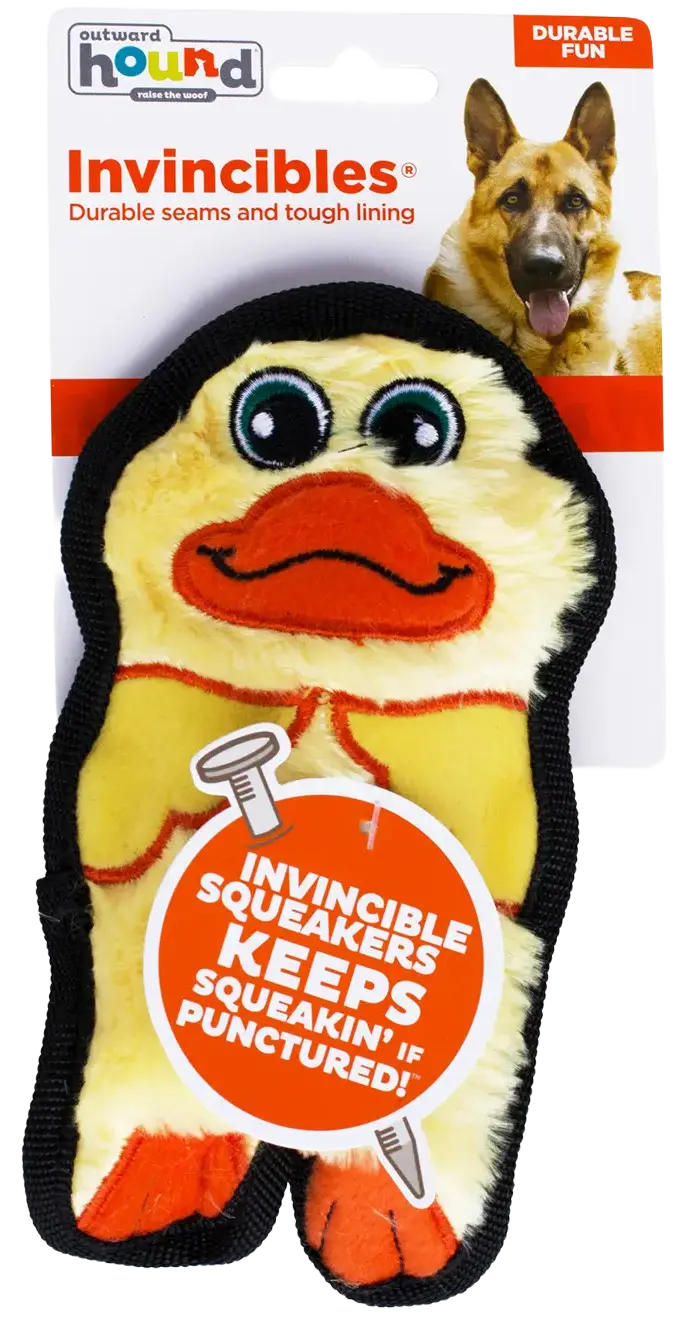 Outward Hound Invincibles Mini Dog Toy Duck XS