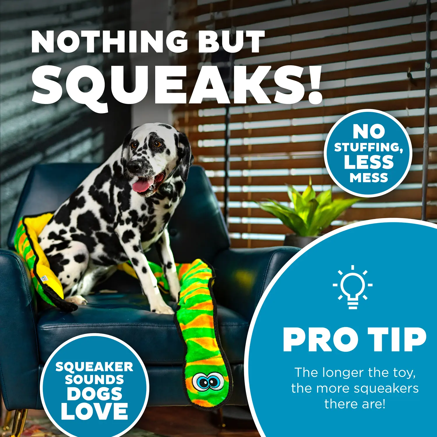Outward Hound Invincibles Dog Toy Snake Ginormous XXL - Image 5