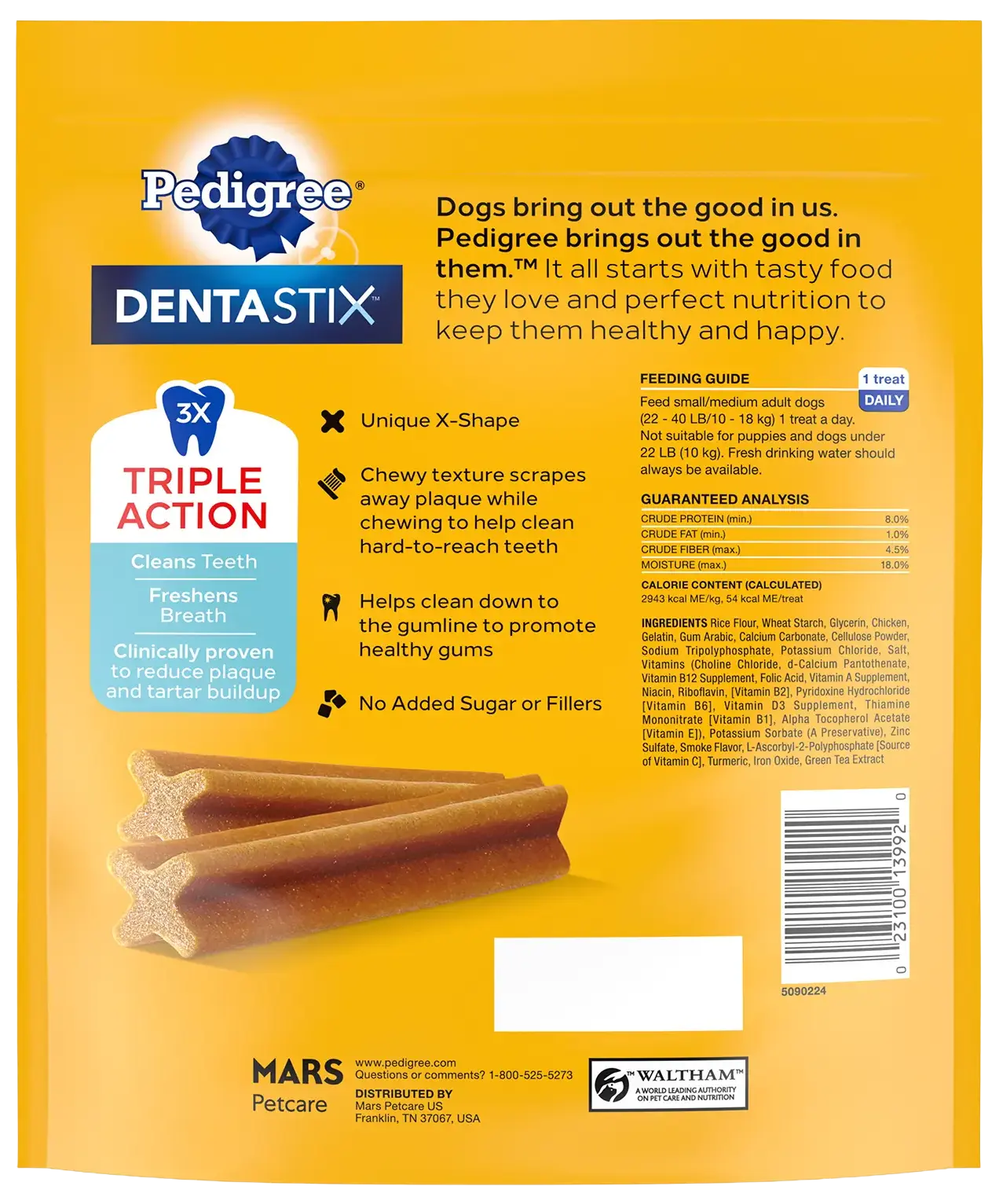 Pedigree DENTASTIX Dog Dental Treat Original with Real Chicken 25 Count - Image 2