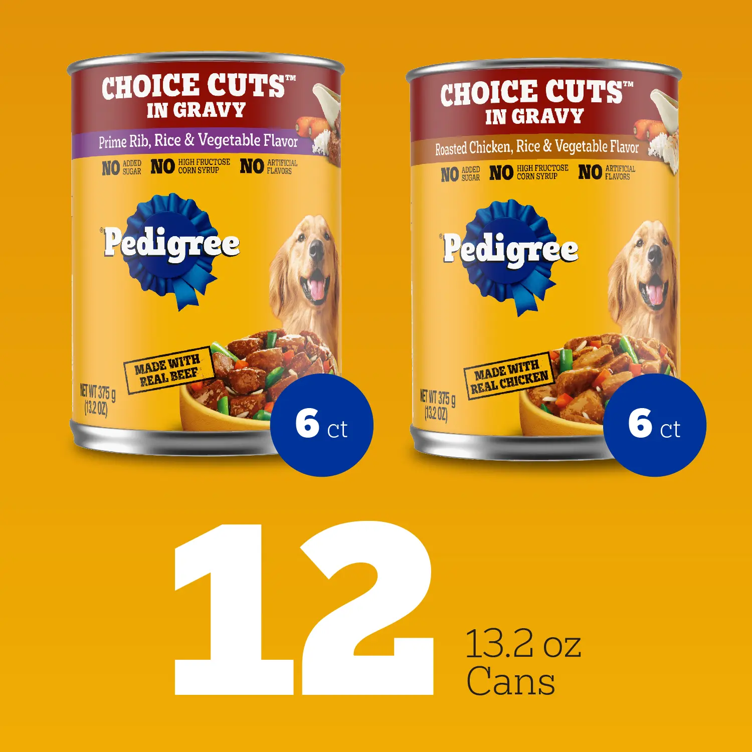 Pedigree Homestyle Meals Adult Wet Dog Food Variety Pack Prime Rib & Roasted Chicken 12 Count 9.9-lb - Image 9