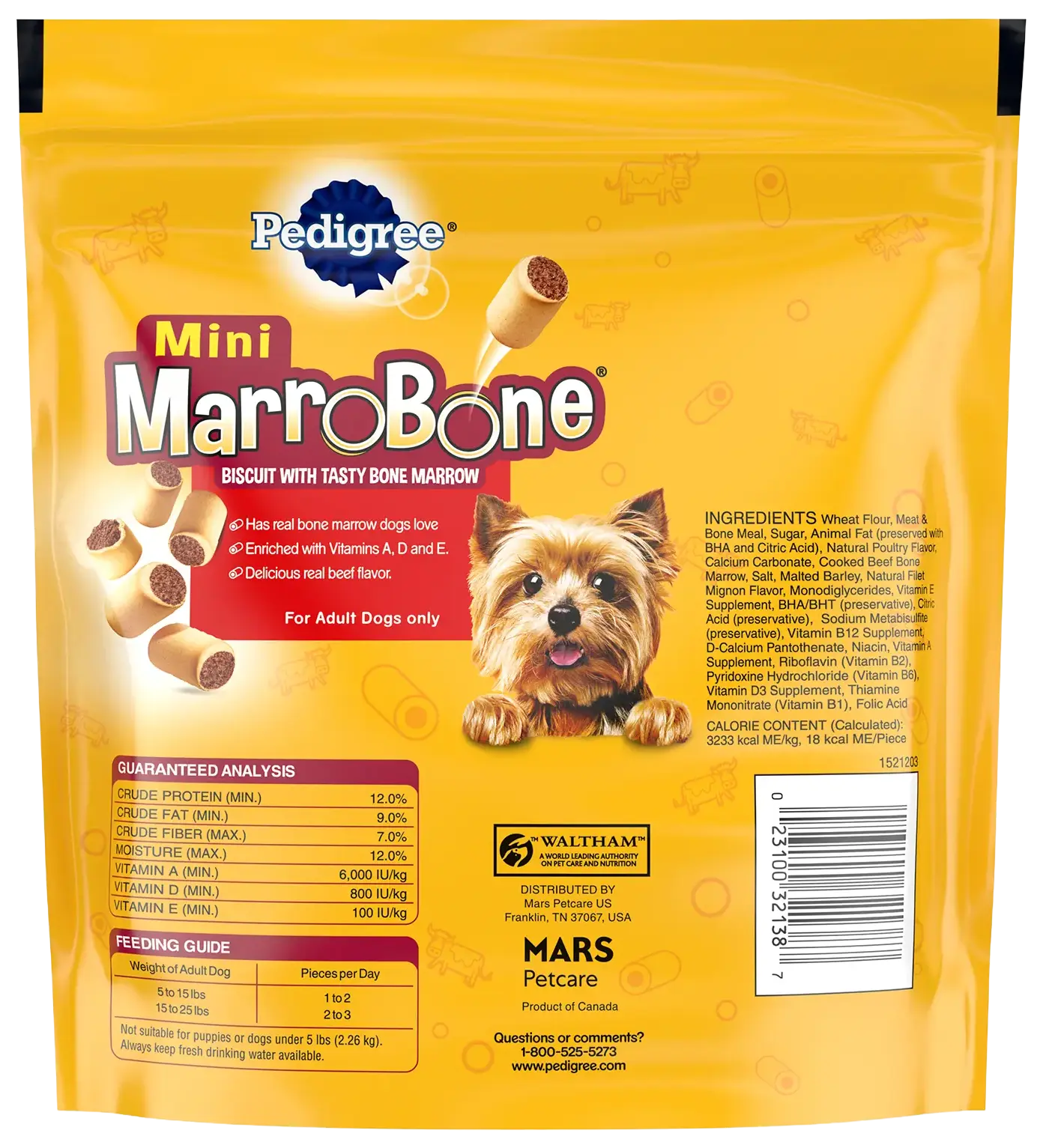 Pedigree MarroBone Biscuit Dog Treats Beef Mini 15-oz - Image 2