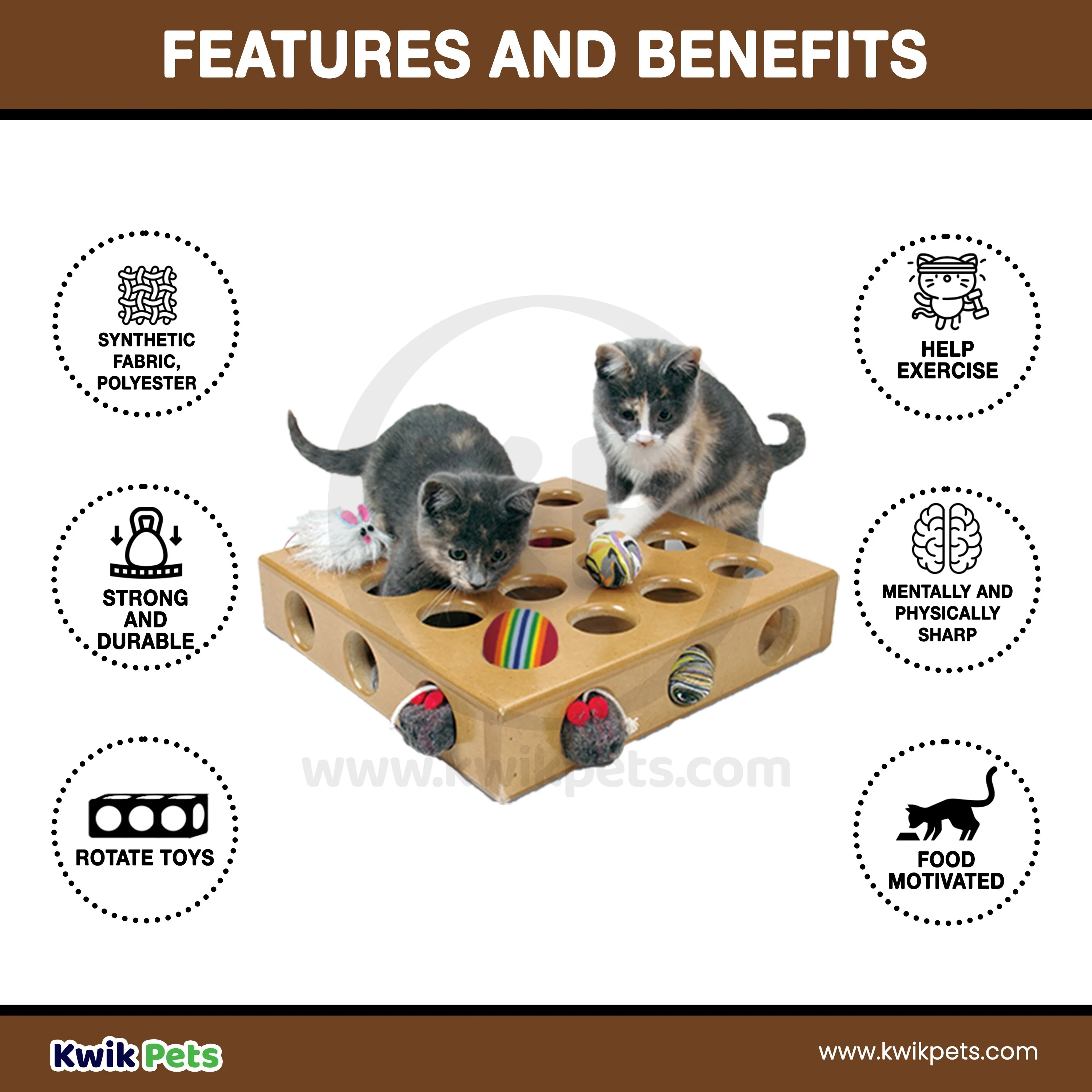 Pioneer Pet SmartCat Peek-a-Prize Cat Toy Box - Image 4