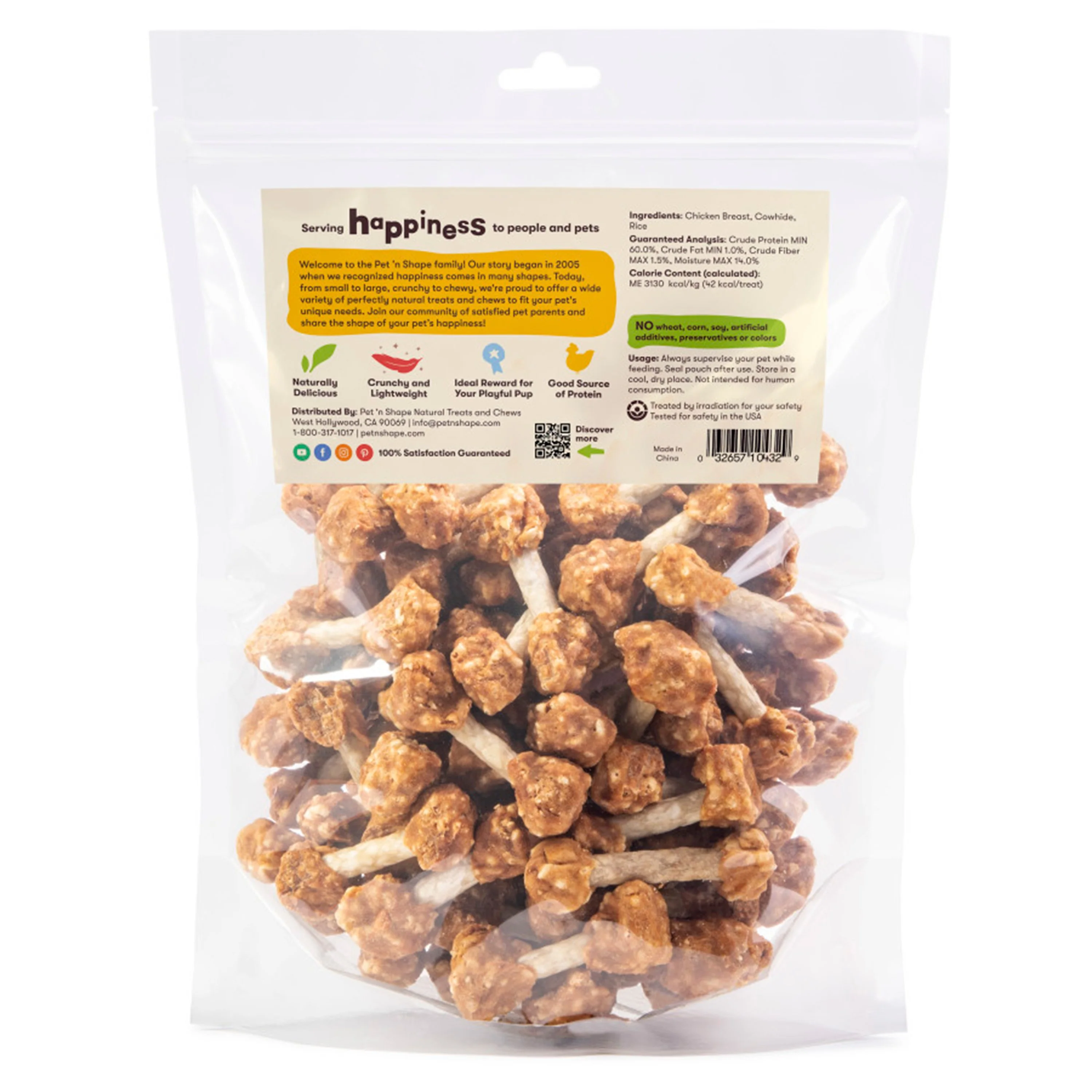 Pet 'n Shape Chik 'n Dumbbells Jerky Dog Treats 32-oz - Image 2