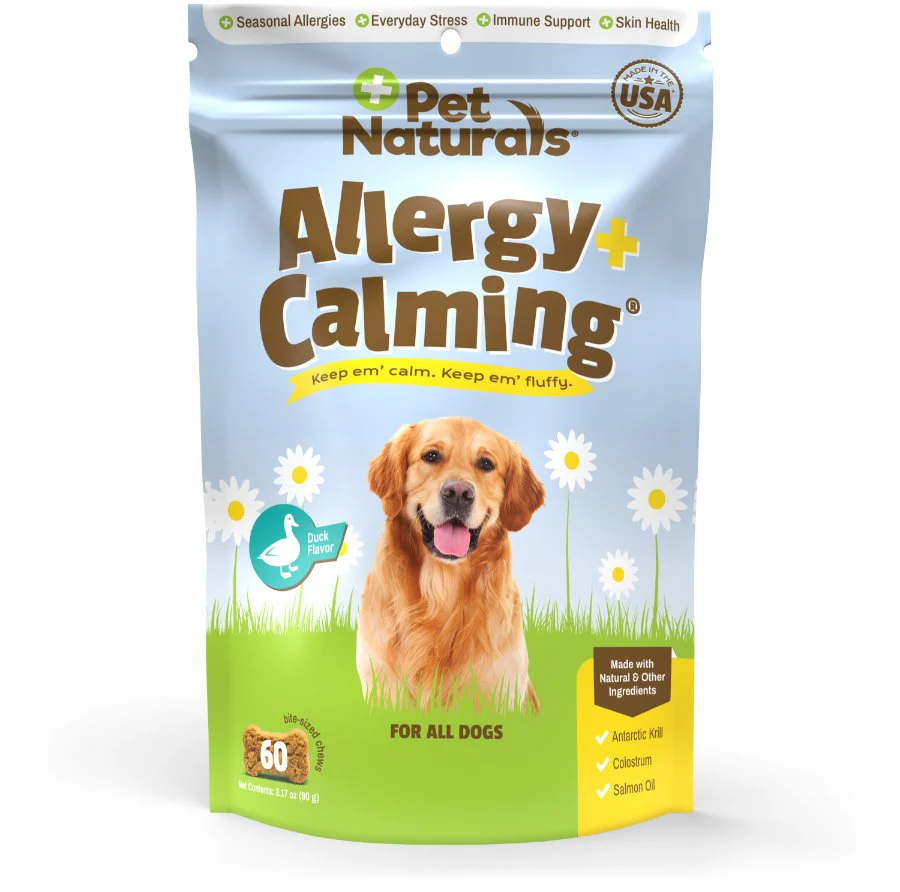 Pet Naturals Allergy + Calming Soft Chews for Dogs Duck Flavor 60 Count 3.17-oz